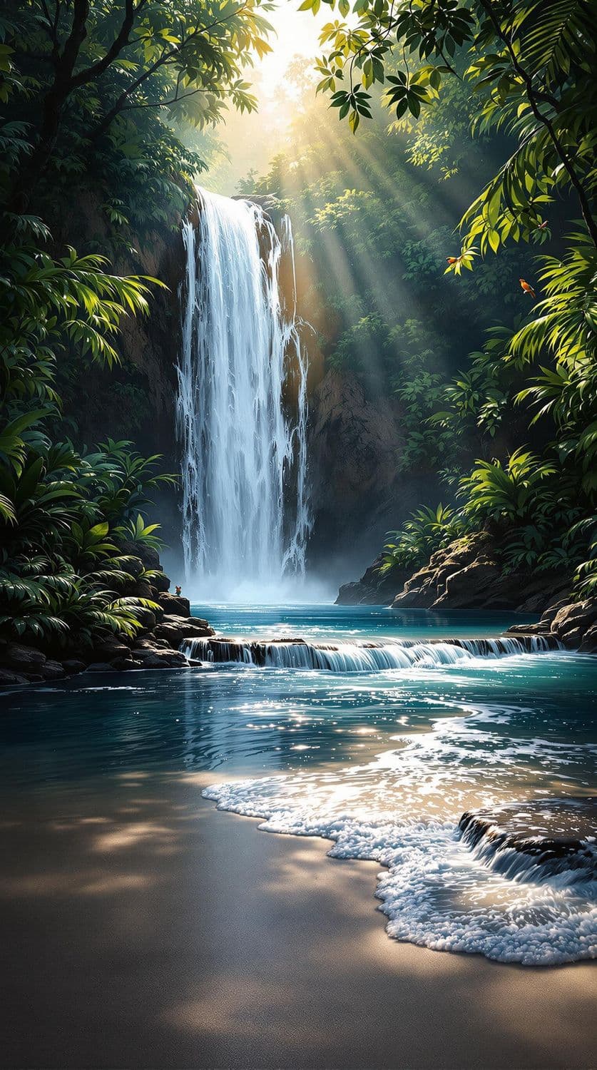 Rainforest Waterfall
