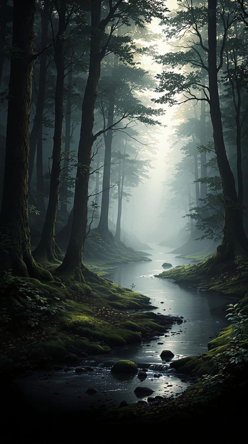 Mystical Morning in the Forest