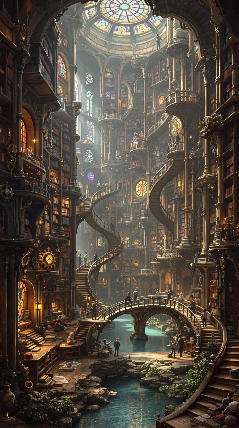 Steampunk Library of Knowledge