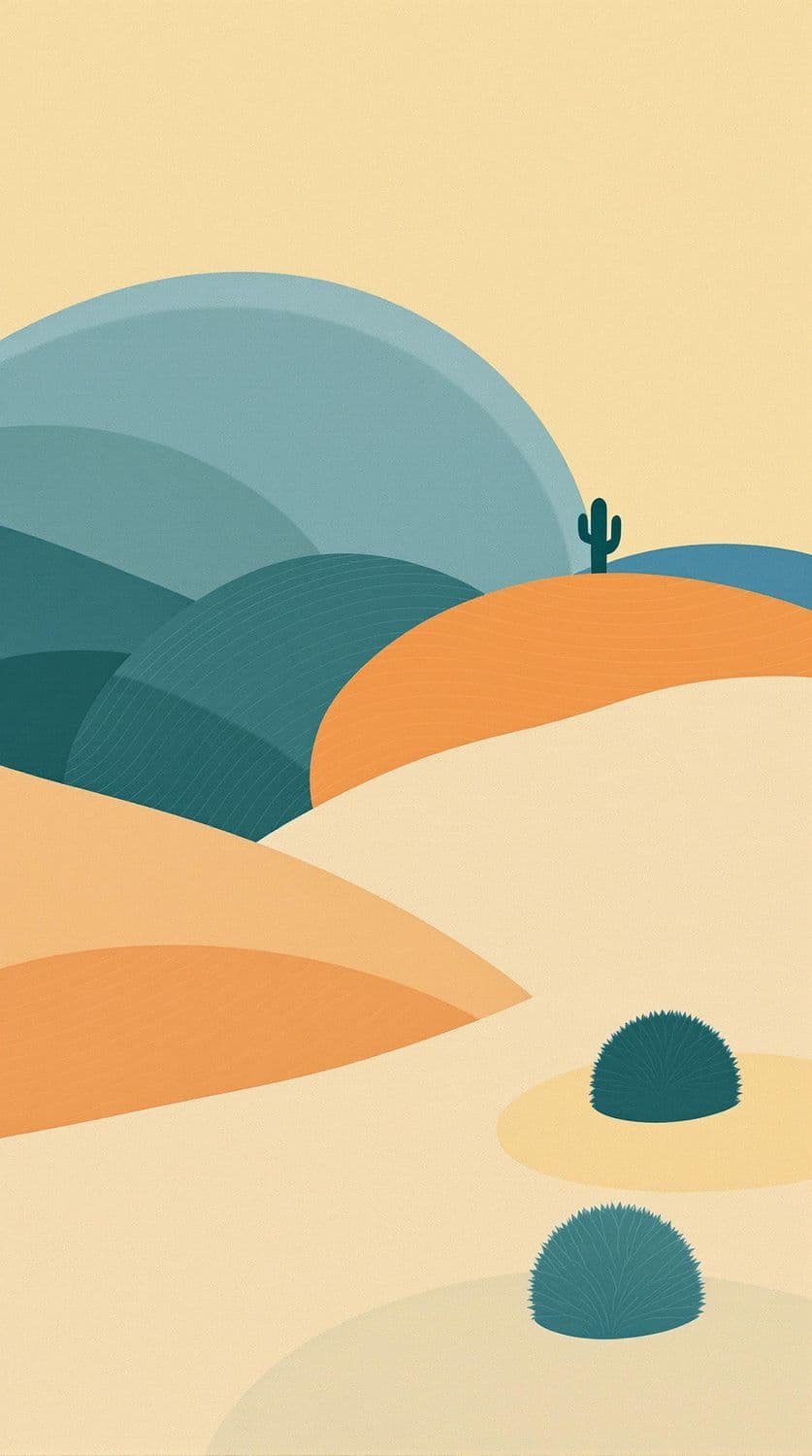 Serene Desert Minimalism