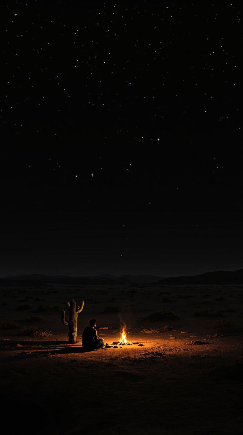 Desert Night Solitude