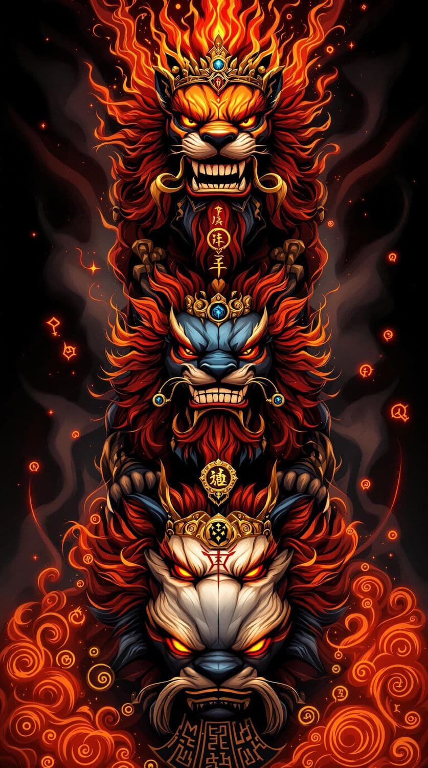 Guardian Lion Triad