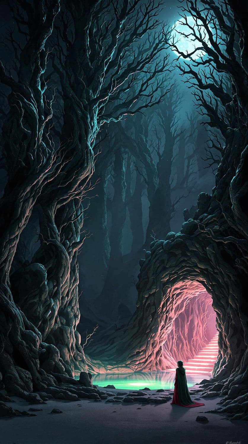 Moonlit Enchanted Forest