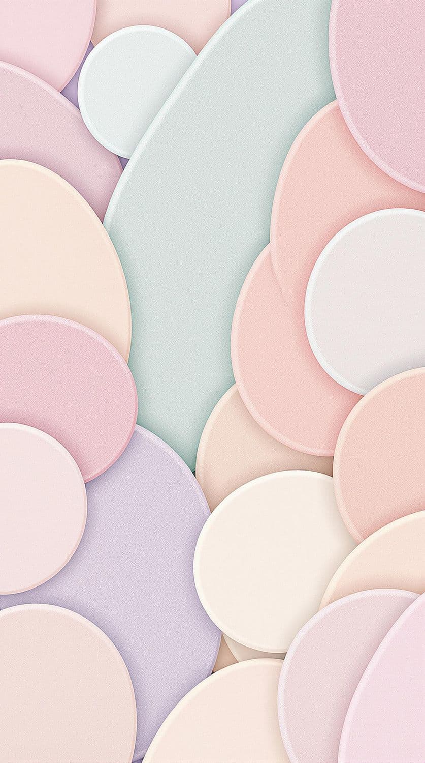 Glossy Pastel Ovals