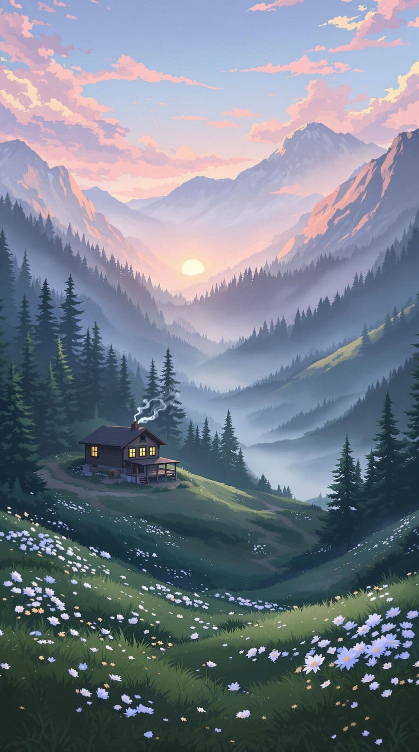 Dawn in the Mountains