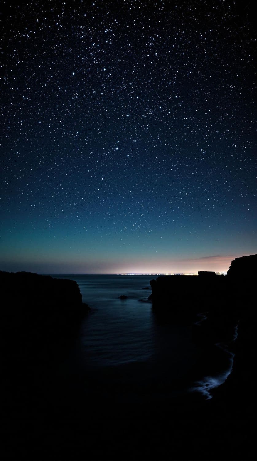 Ocean's Starry Reflection