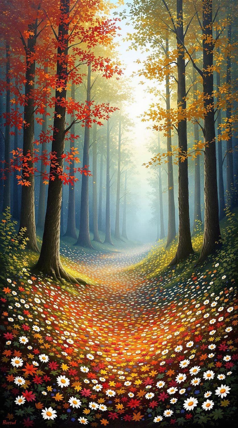 Sunlit Forest Path
