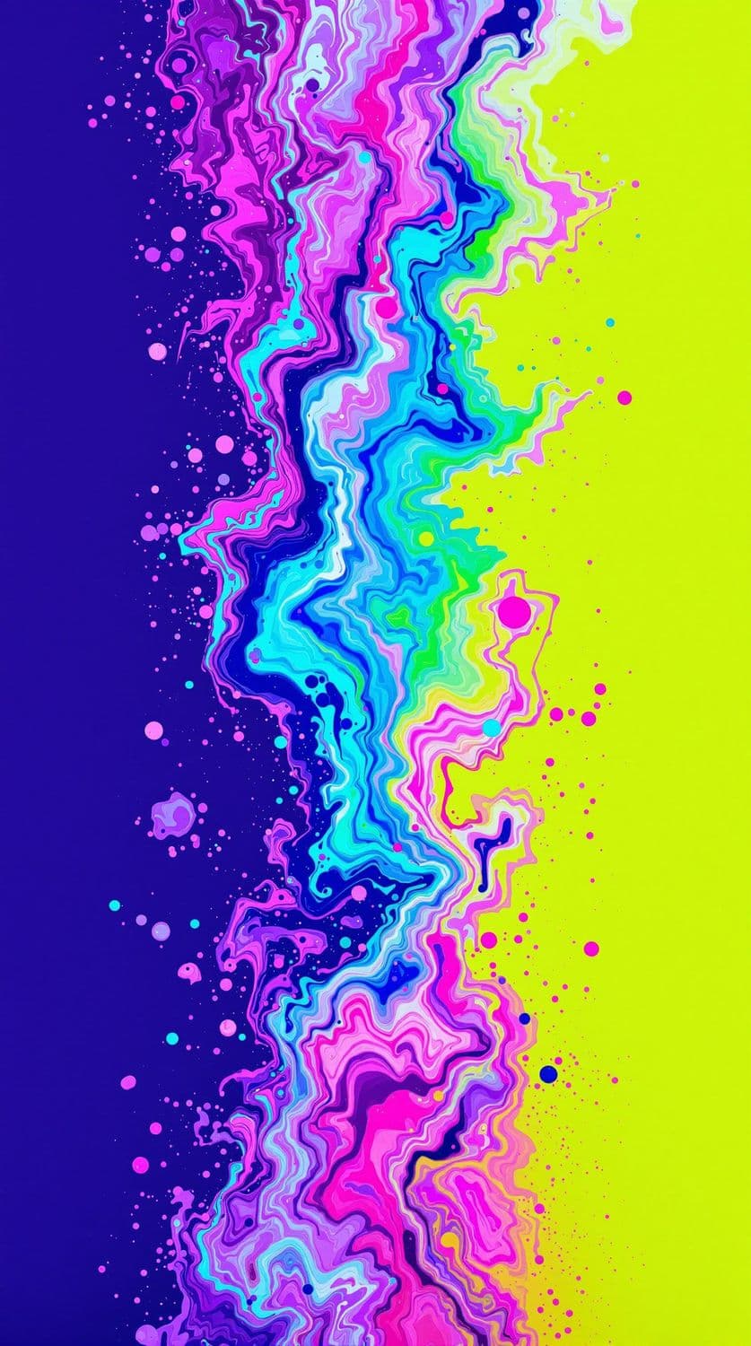 Vivid Swirls of Purple and Pink