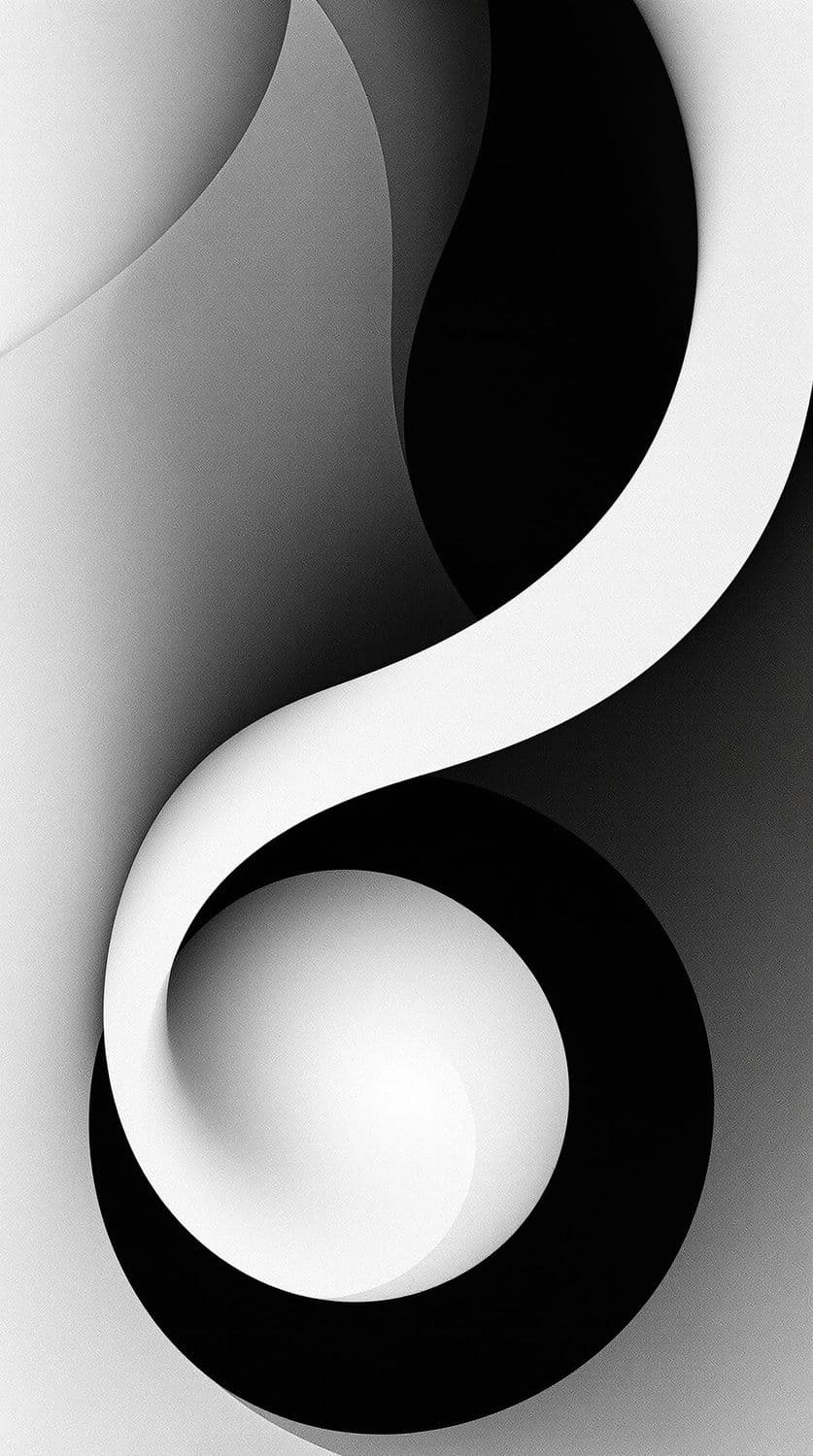 Monochrome Spiral Dance