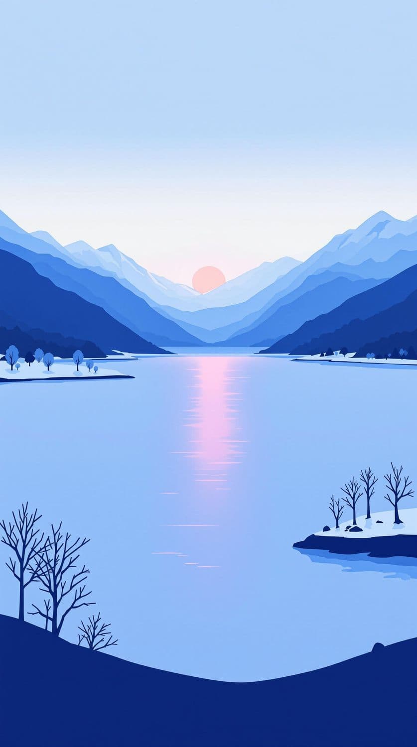 Winter Dusk Serenity