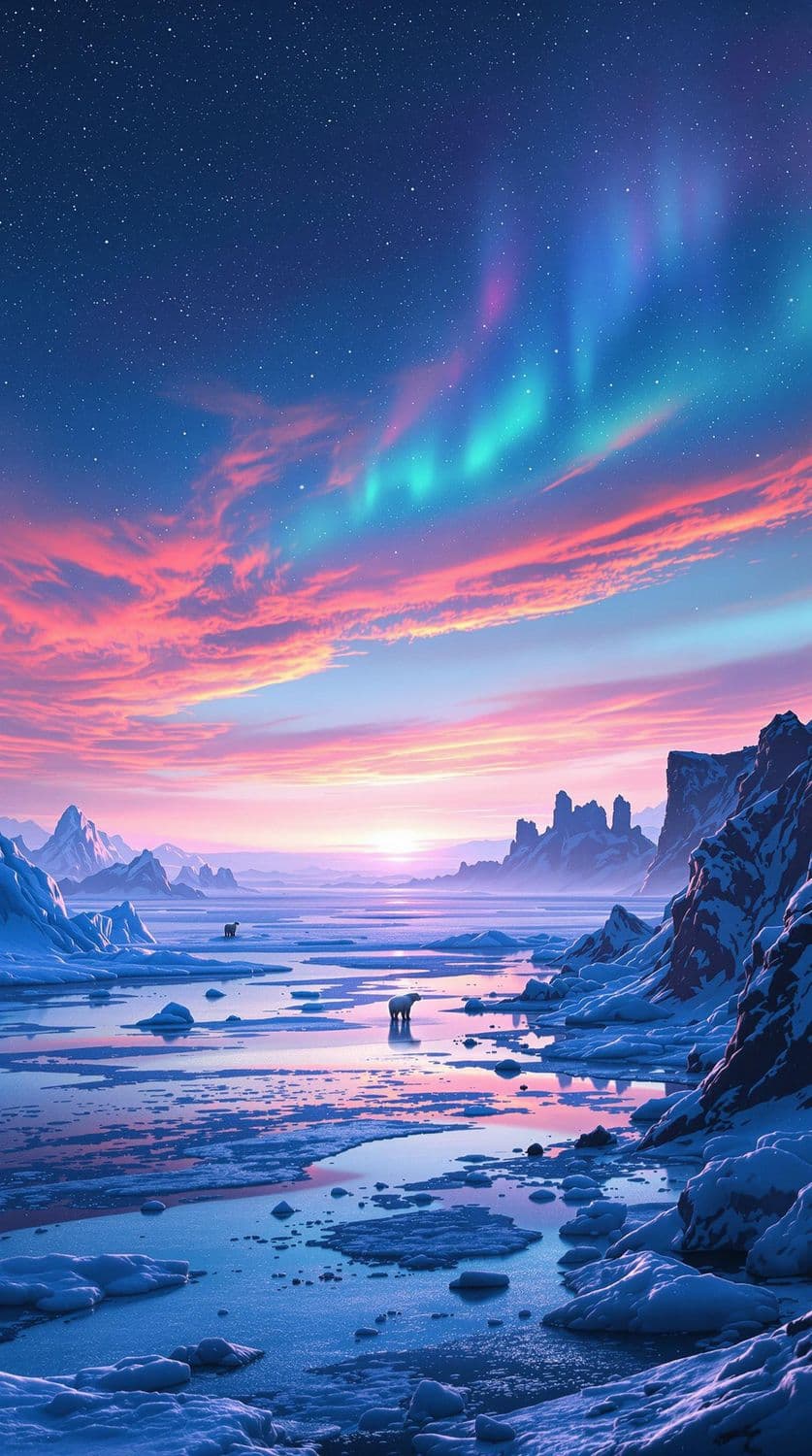 Sunrise in the Arctic