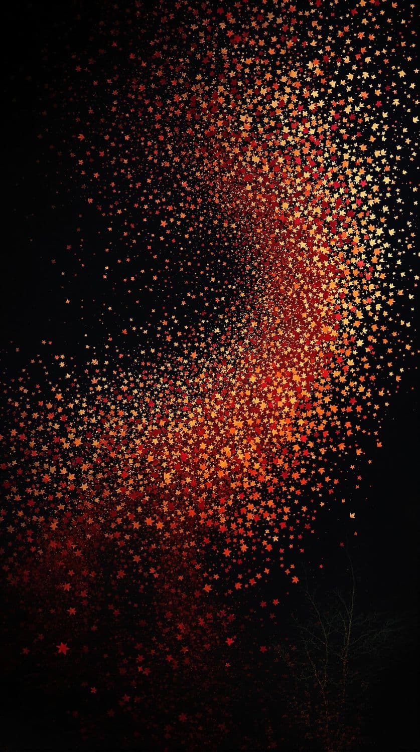 Autumn Leaves in the Breeze