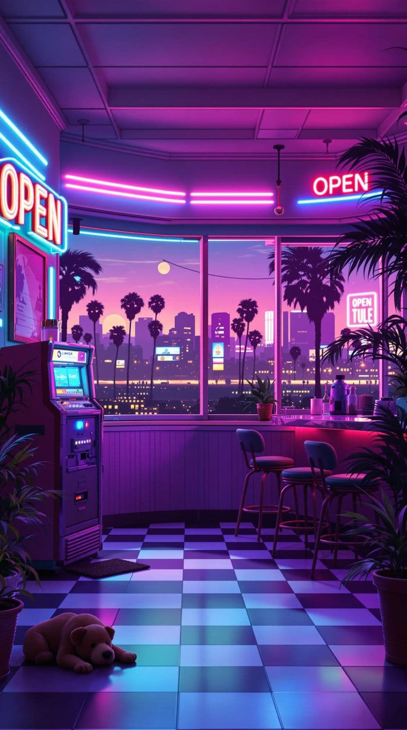 Retro Diner Dreamscape