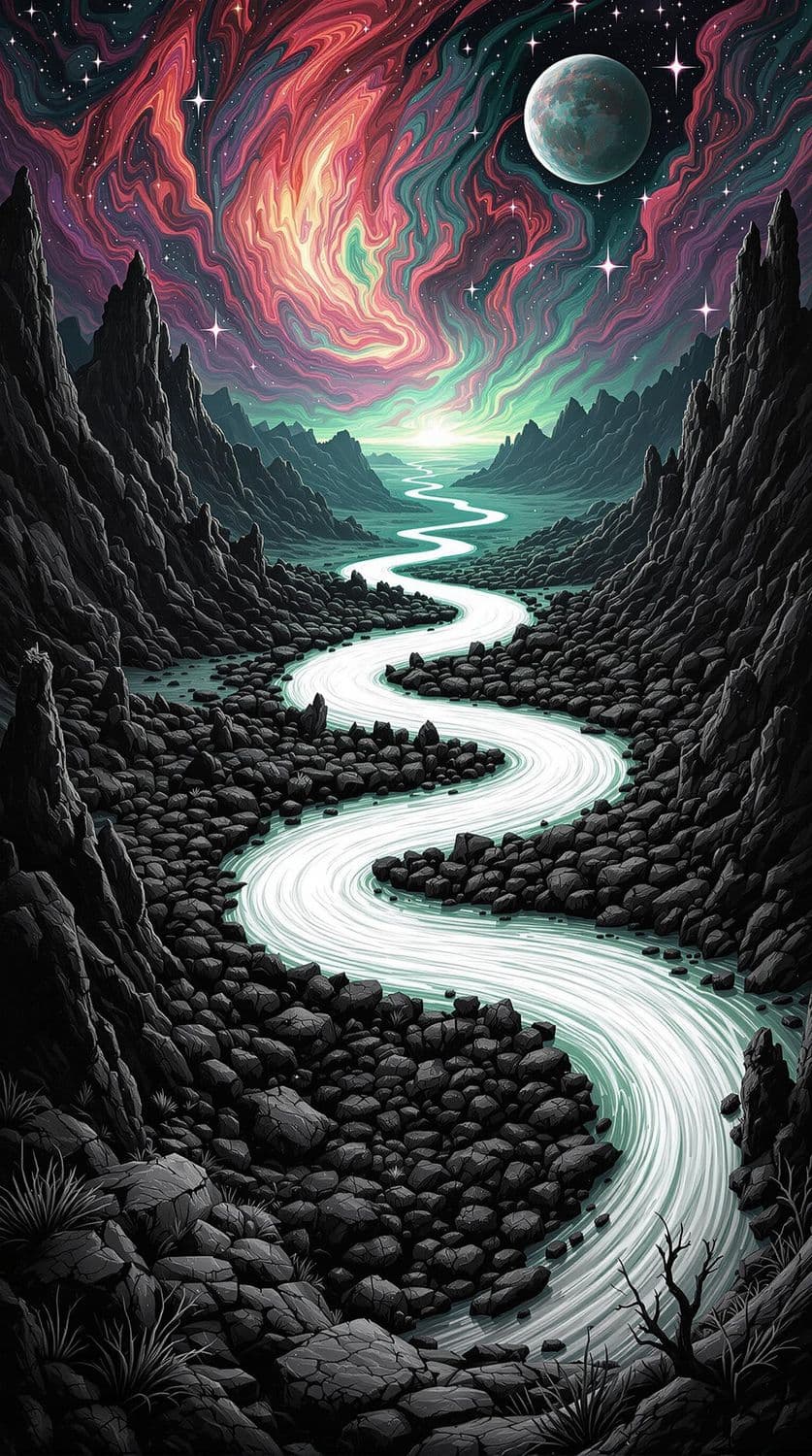 Alien Twilight River