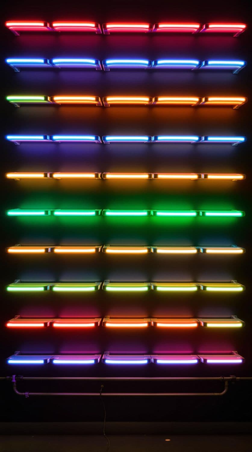 Neon Light Grid