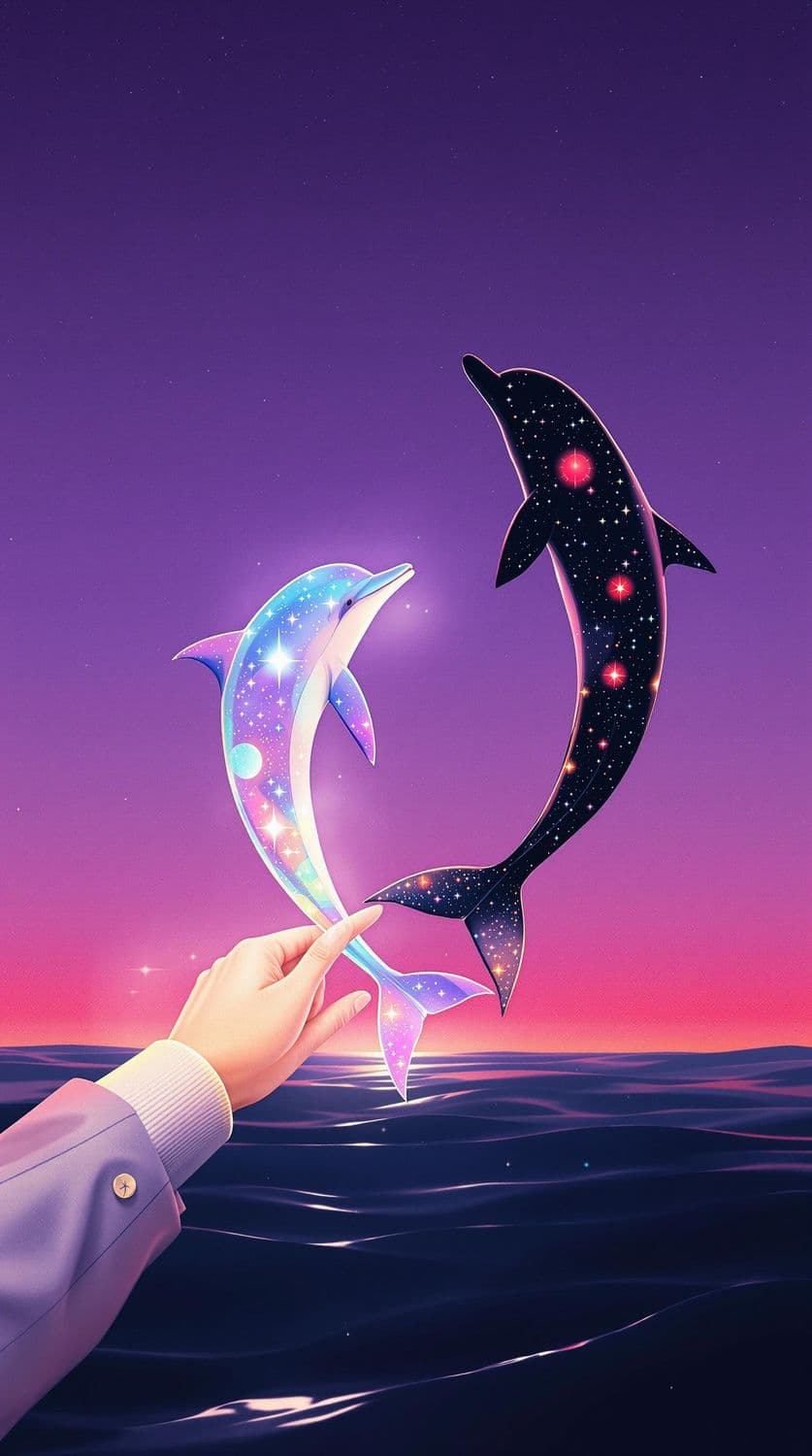 Cosmic Dolphin Leap