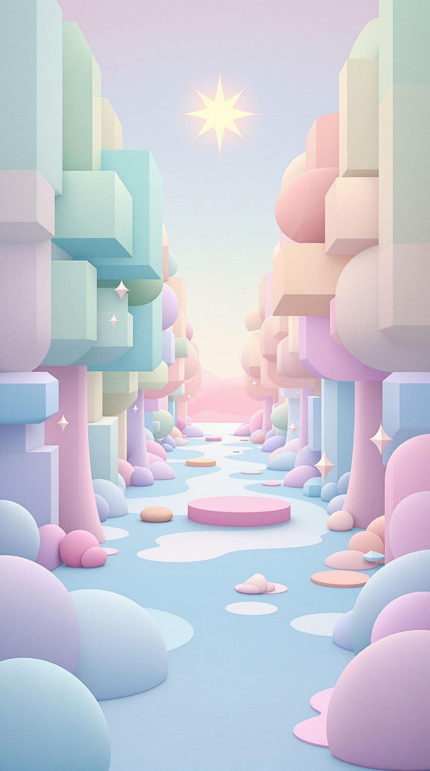 Pastel Forest Enchantment