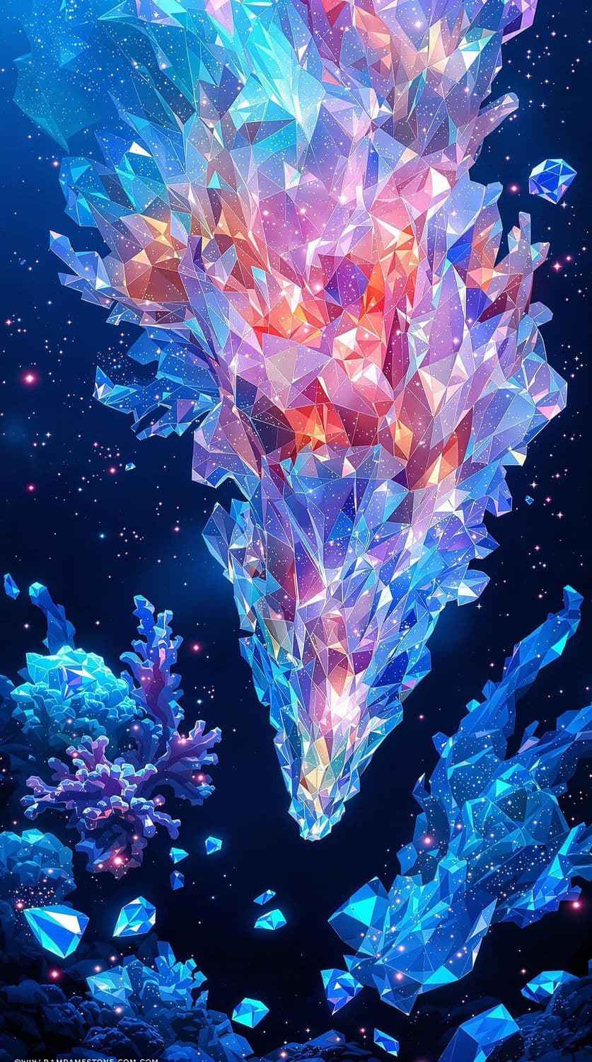 Underwater Realm with Translucent Coral Structures
