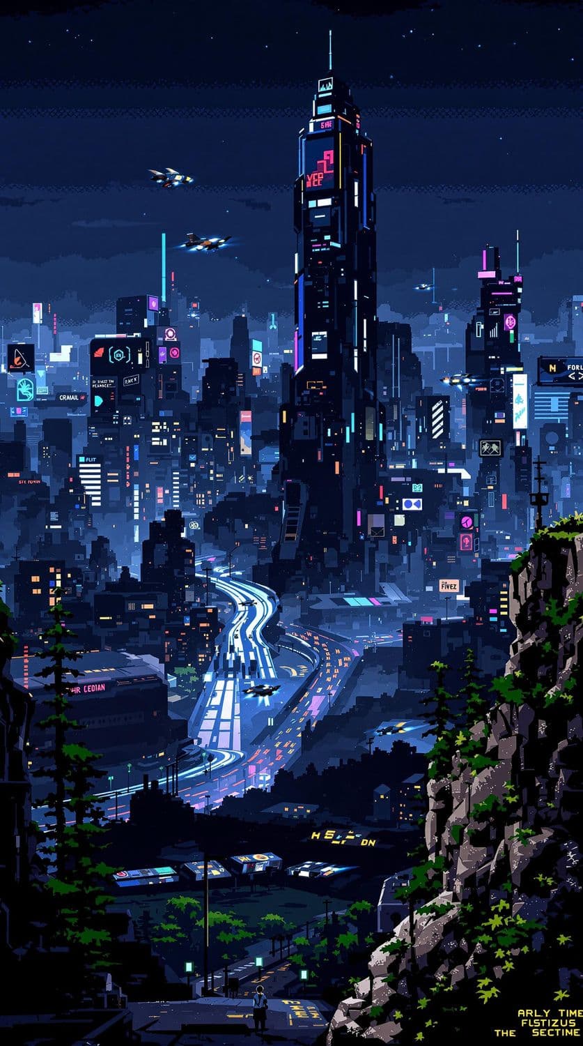 Cyberpunk Pixel City