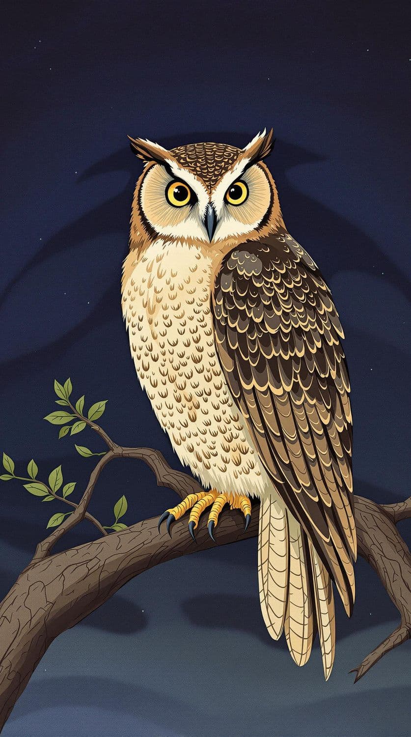 Owl at Twilight