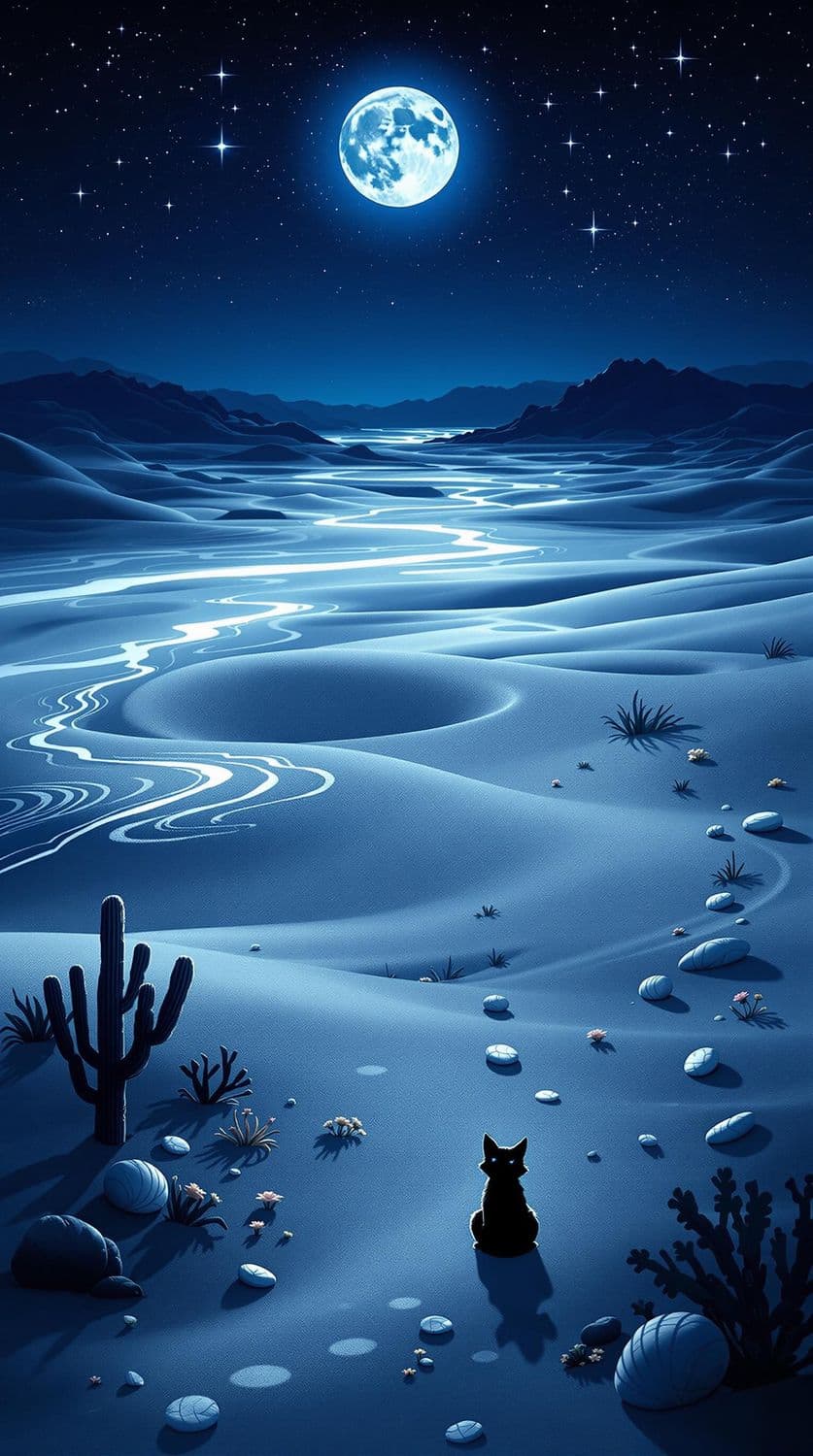 Moonlit Desert Mystery