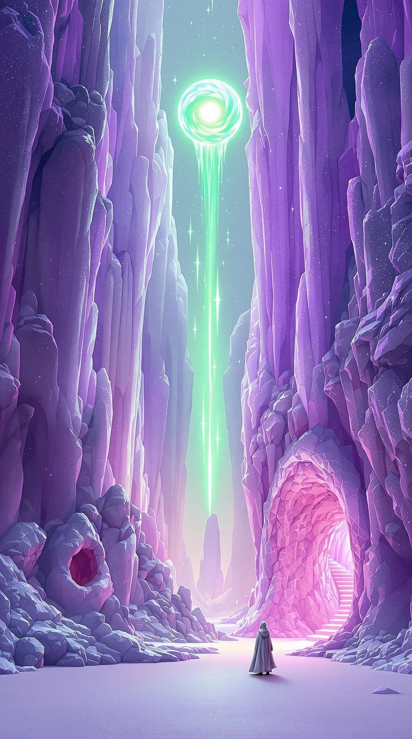 Mystical Crystalline Landscape