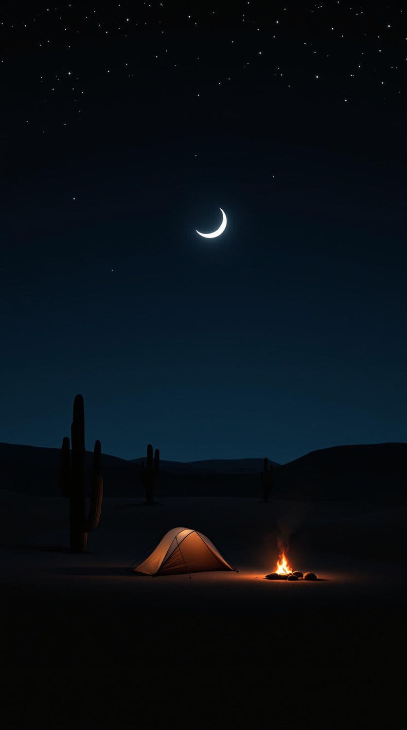 Desert Night Solitude