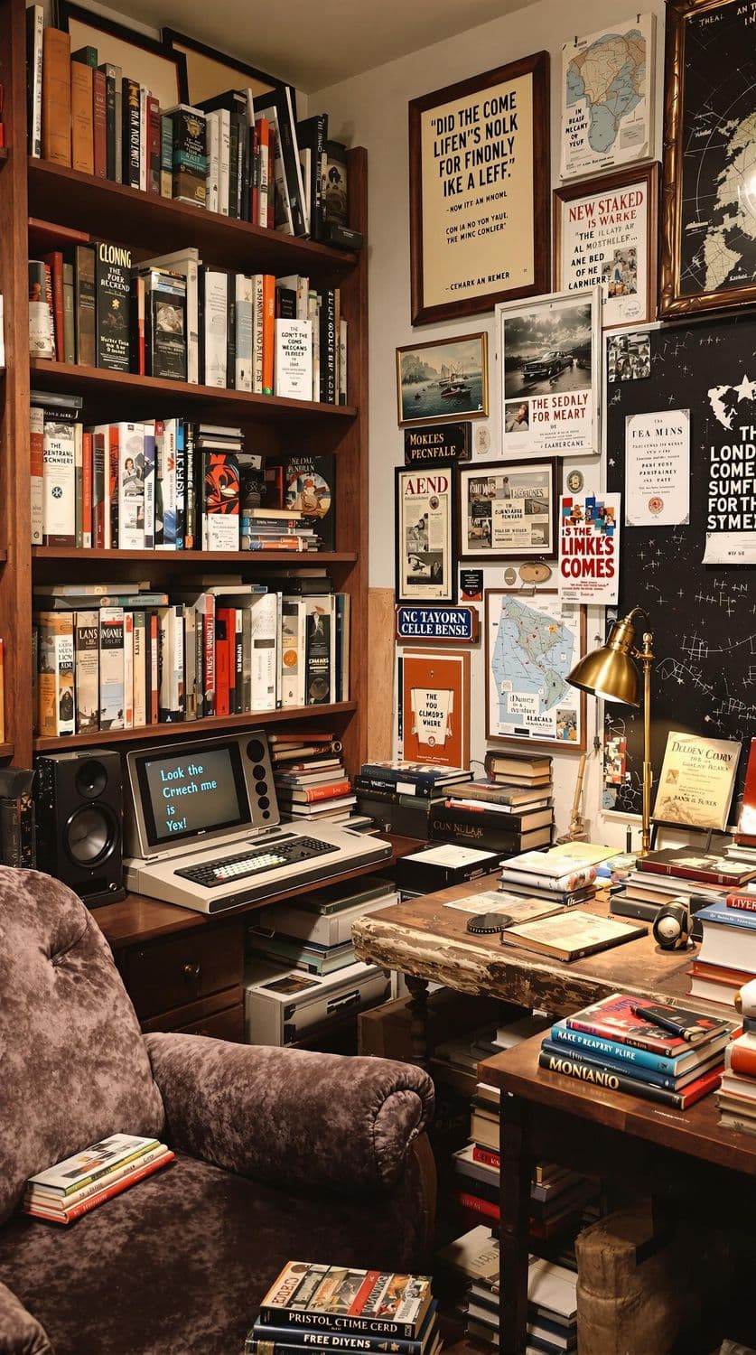 Mid-Century Library Nook