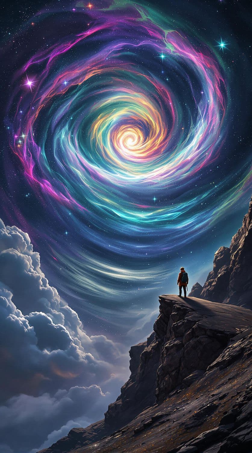 Stargazer at the Nebula Vortex