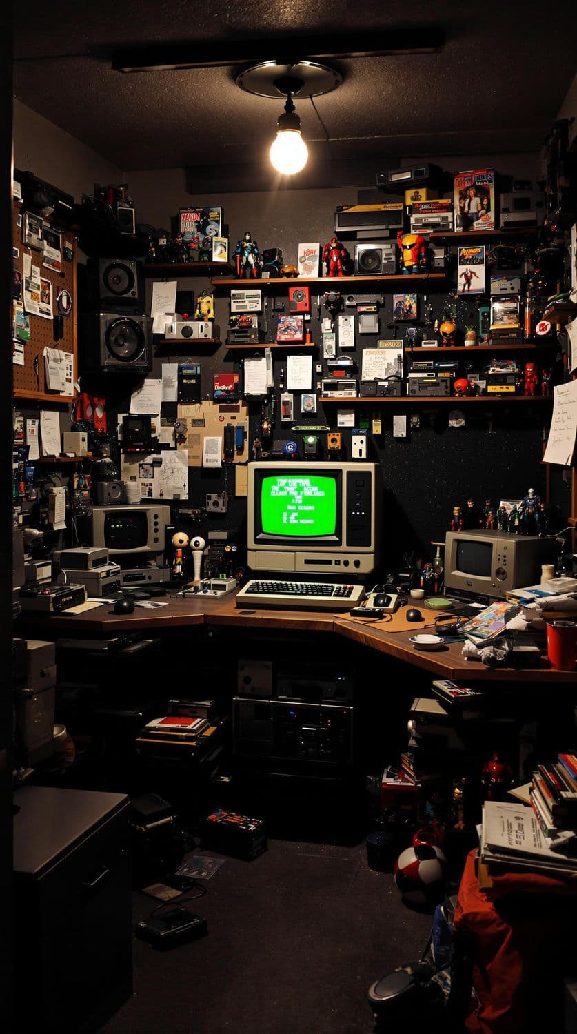 1980s Tech Enthusiast's Basement