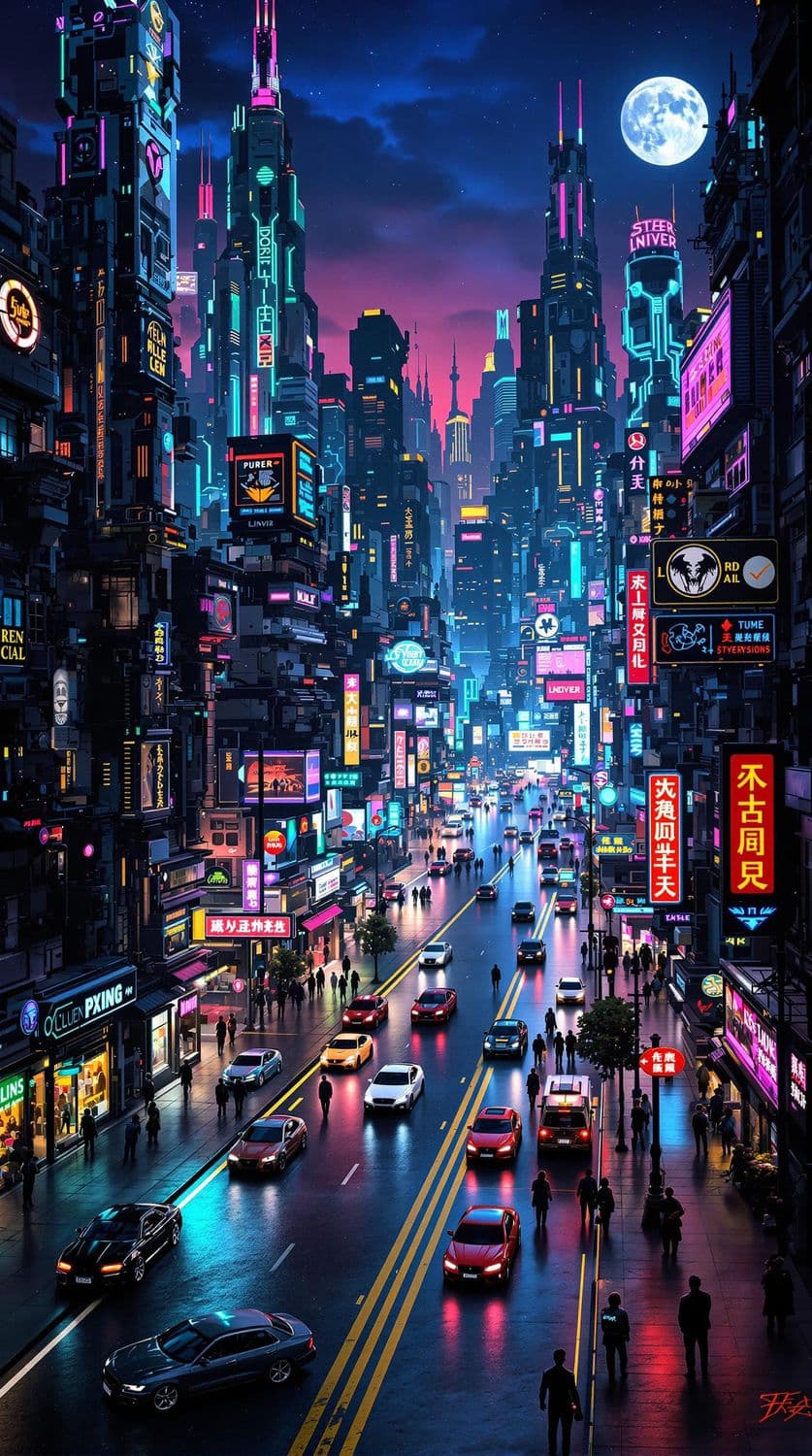 Cyber City Dusk