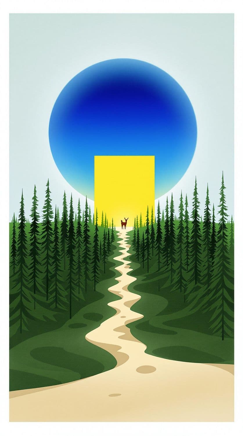 Dreamlike Forest Square