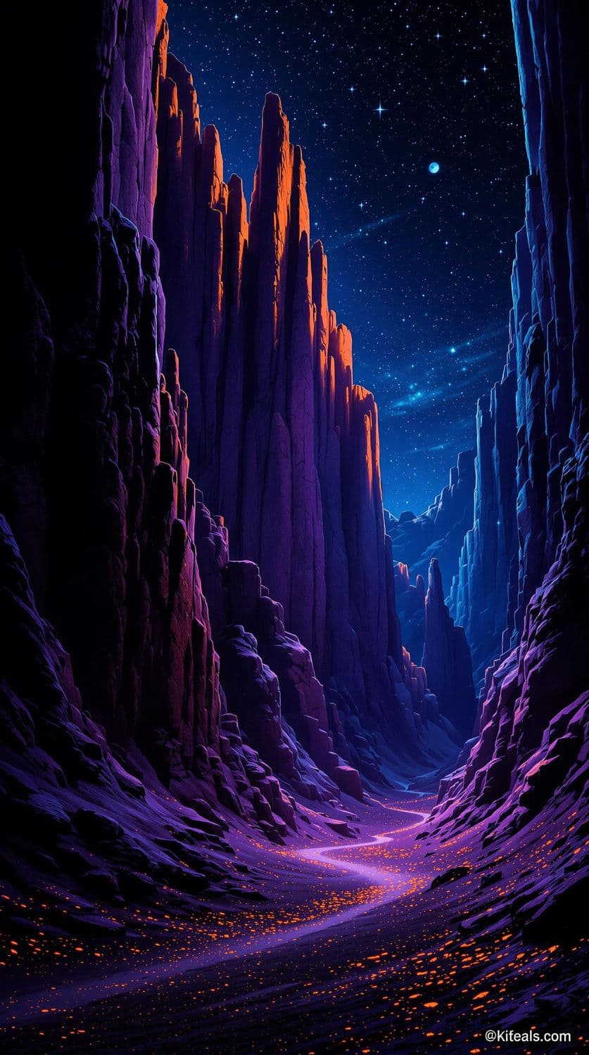 Moonlit Canyon Guardians