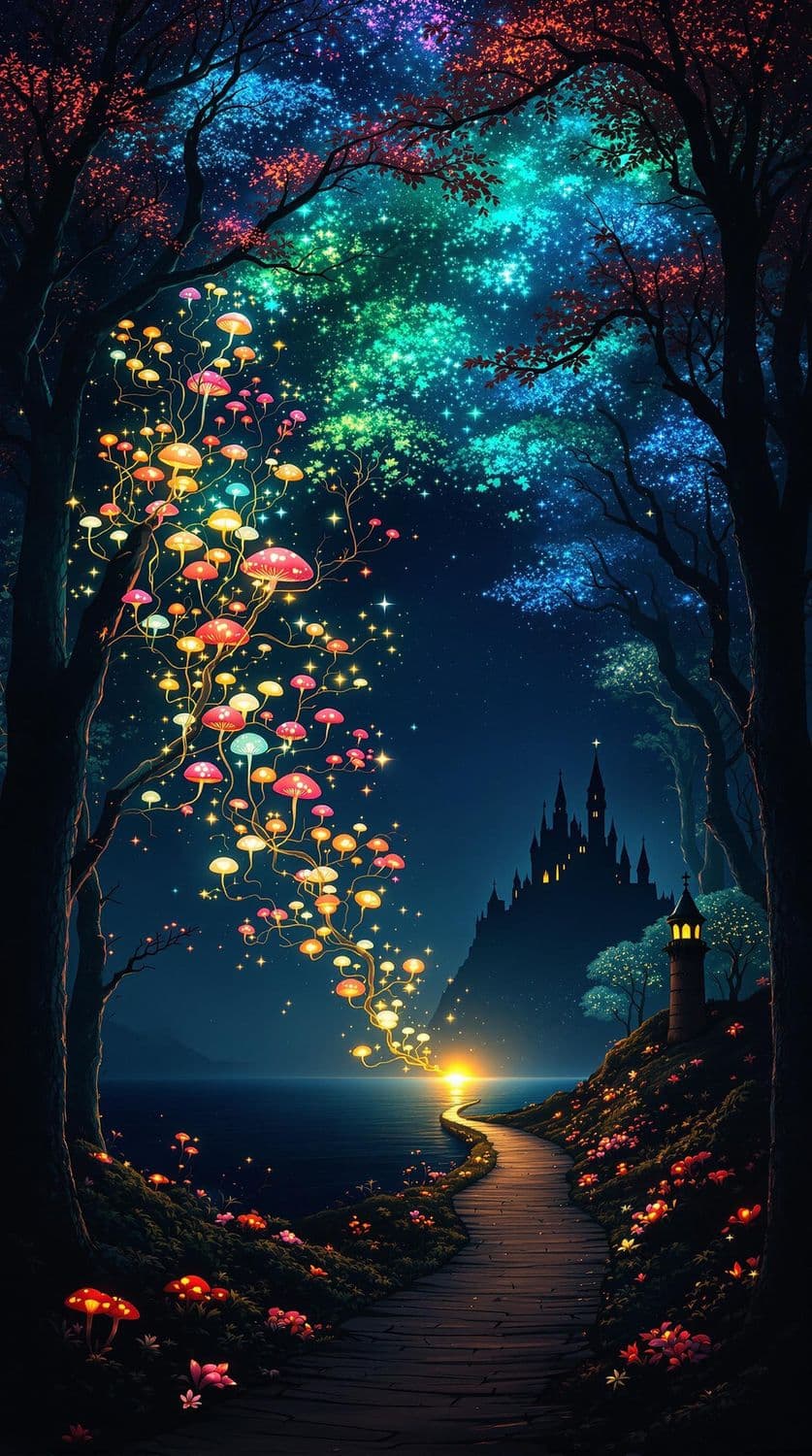 Enchanted Luminous Forest