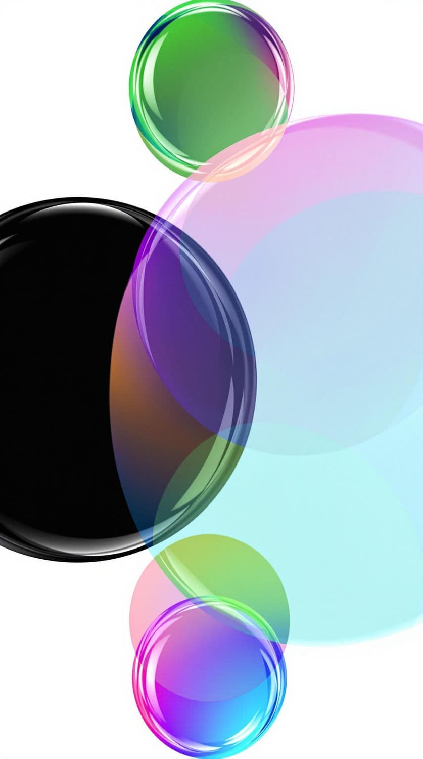 Overlapping Circles in Gradient