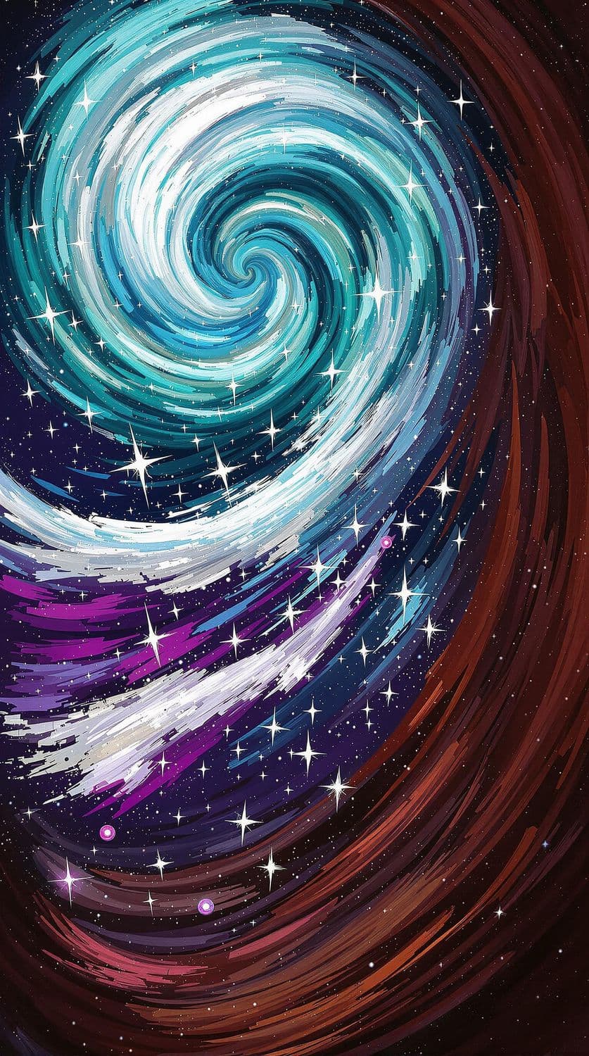 Turquoise Cosmic Storm