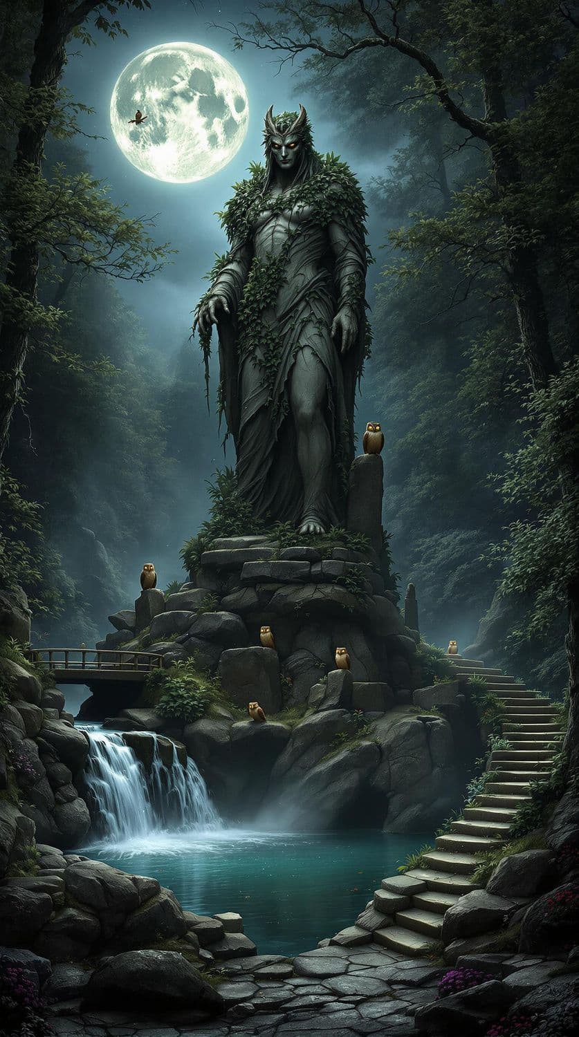 Moonlit Forest Clearing