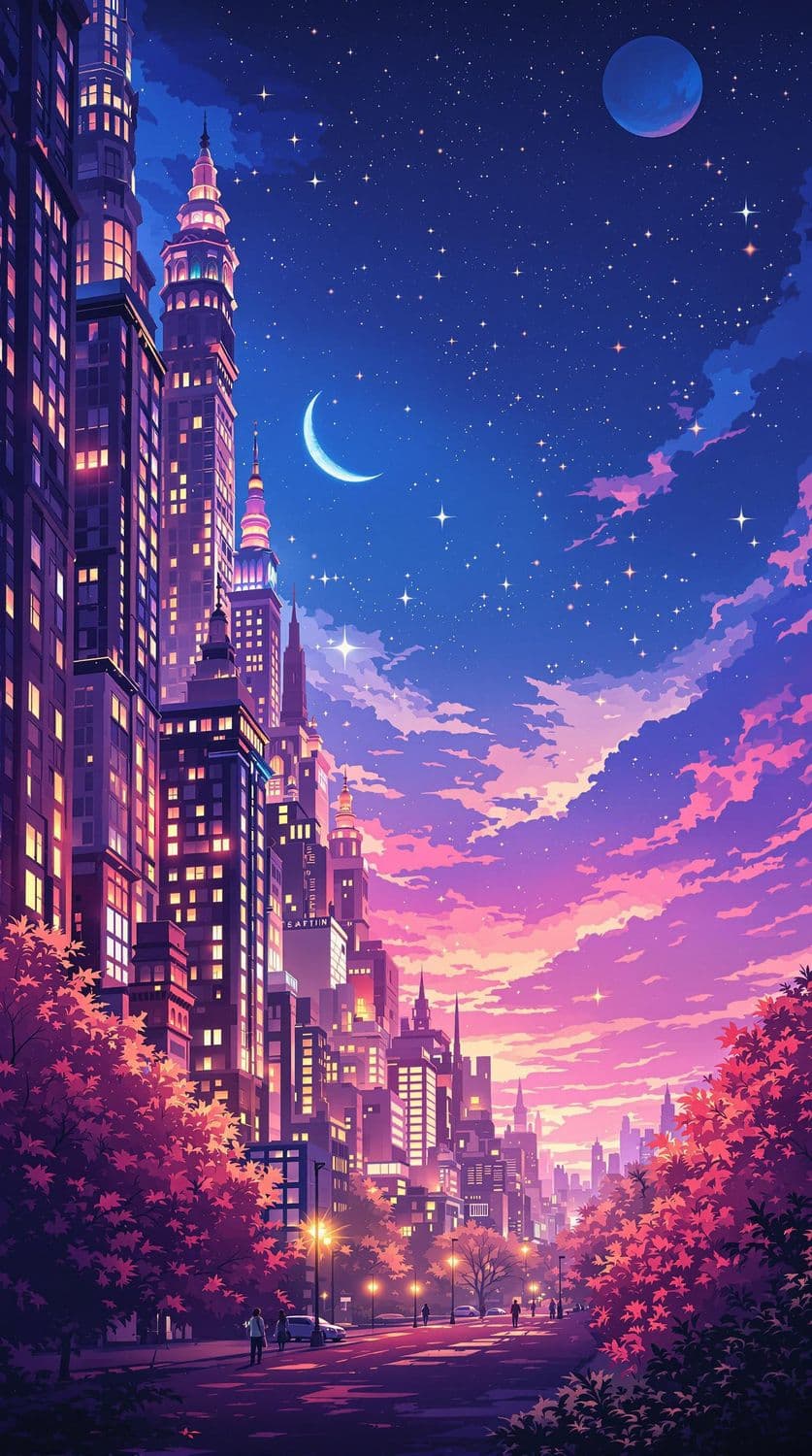 City Lights at Dusk
