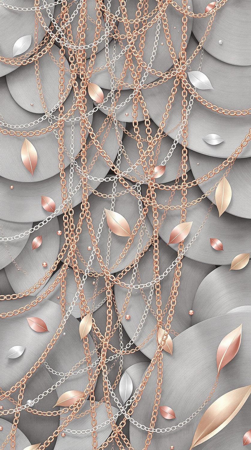 Rose Gold Chain Cascade