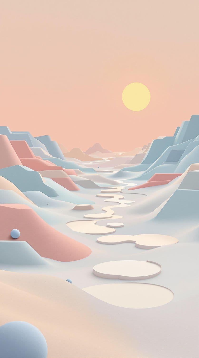 Abstract Desert at Sunset