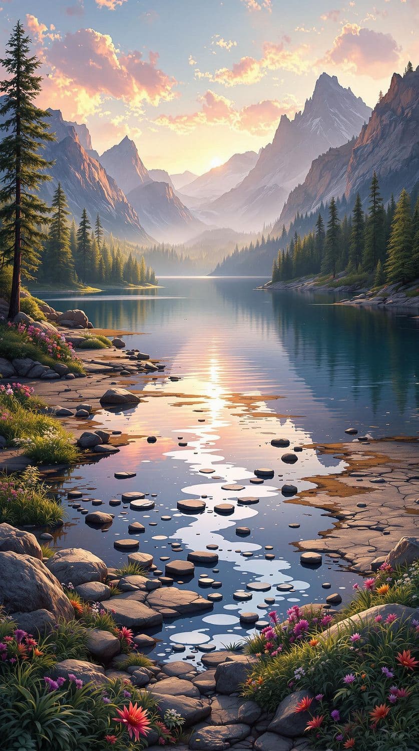 Mountain Lake Sunrise