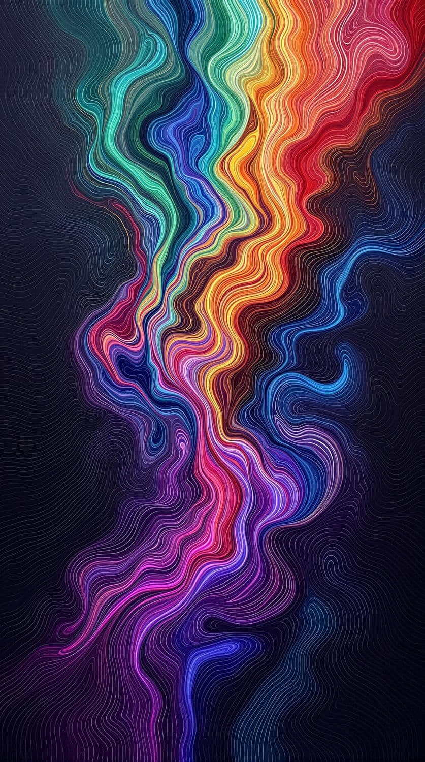 Swirling Ribbons of Color