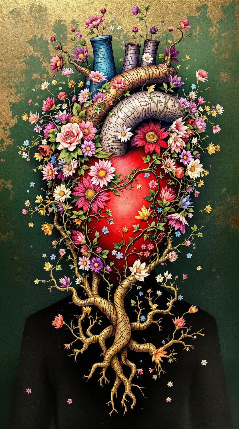 Floral Heart of Life
