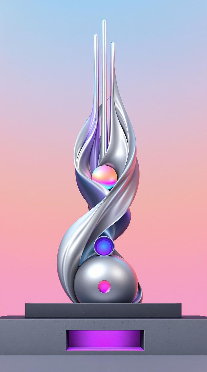 Contemporary Titanium Monument