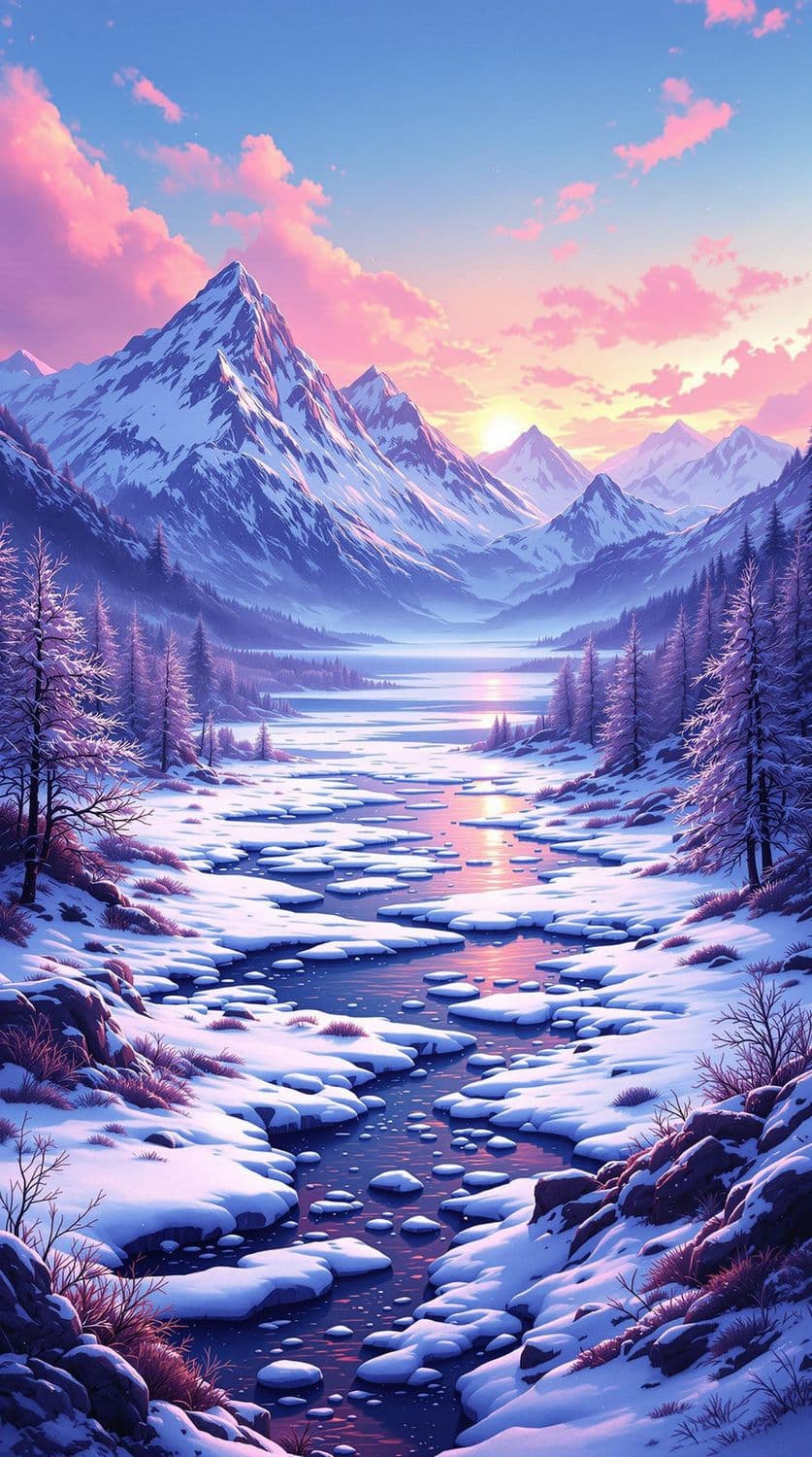 Dawn in Winter Wonderland
