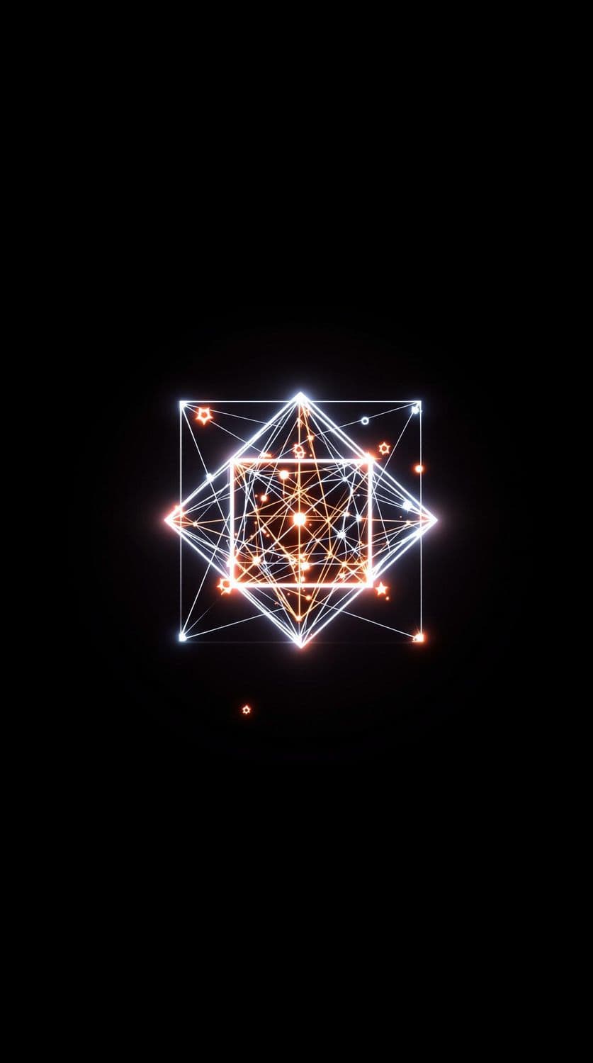 Shining Square in Orange Gradient