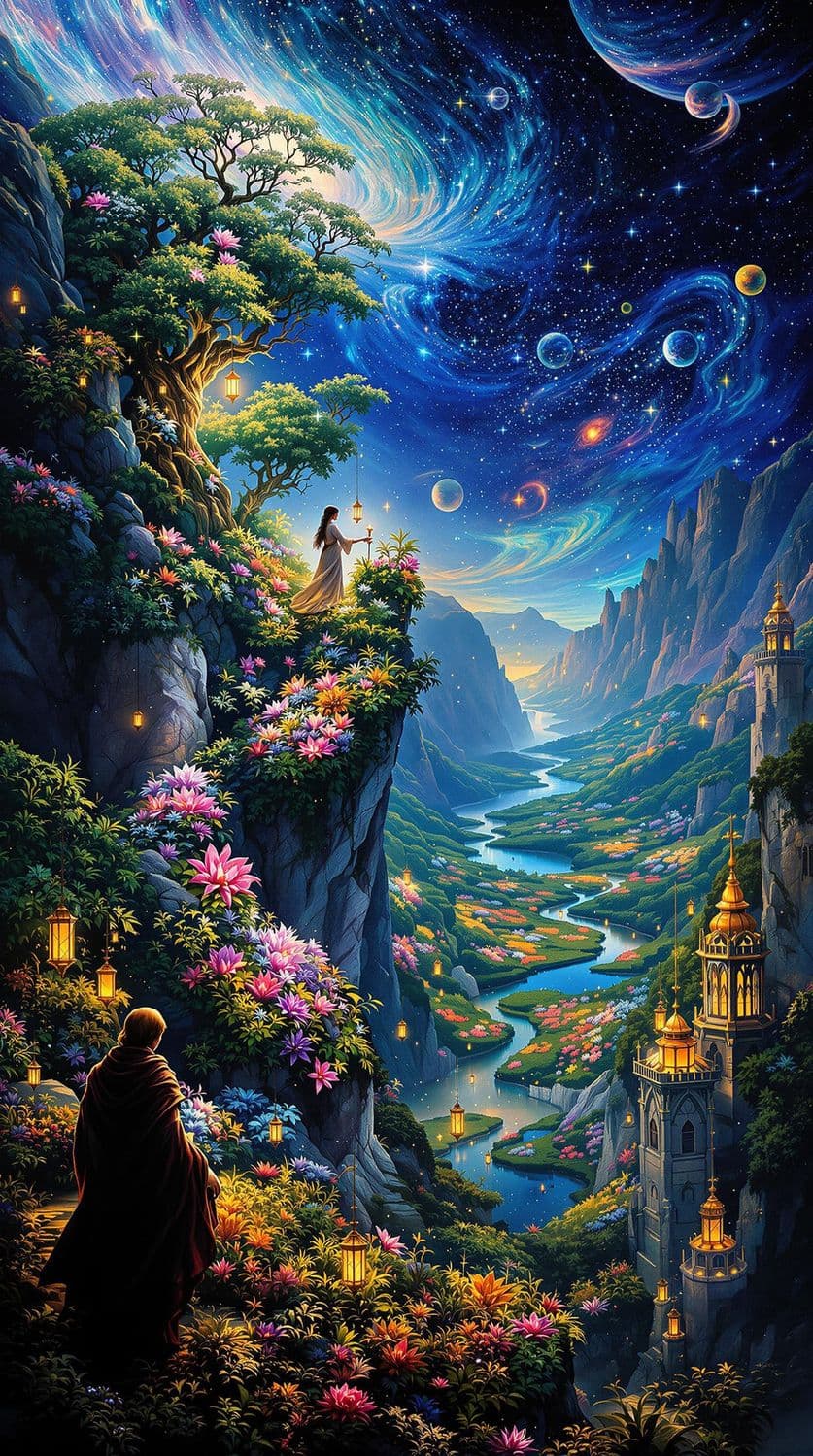 Celestial Garden in Space