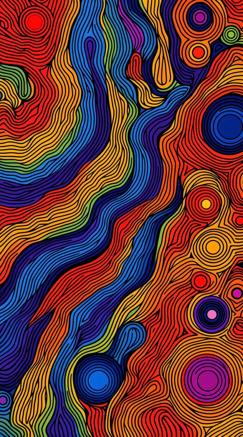 Maze of Colorful Interlocks