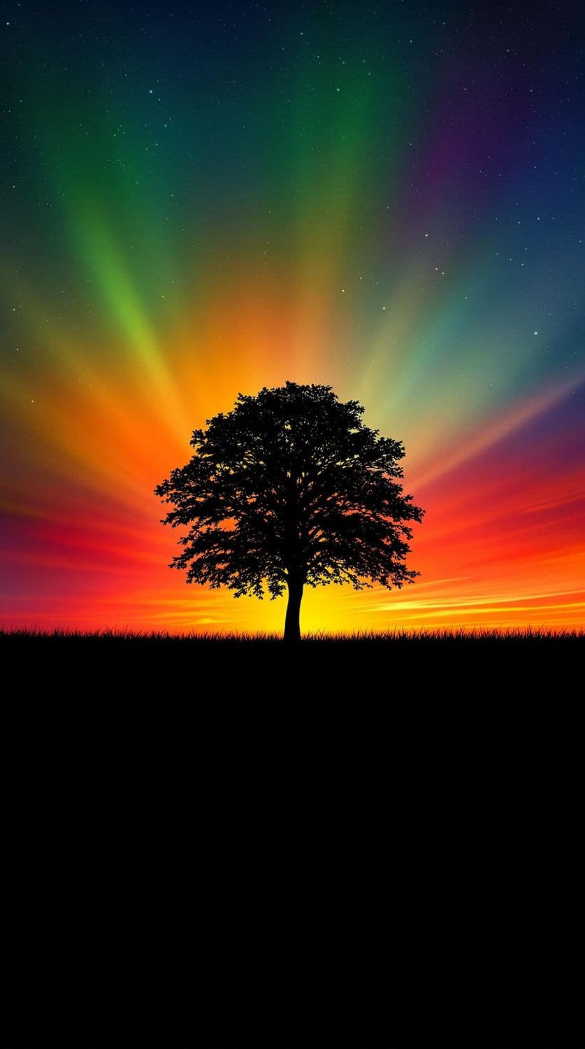 Lone Tree at Twilight