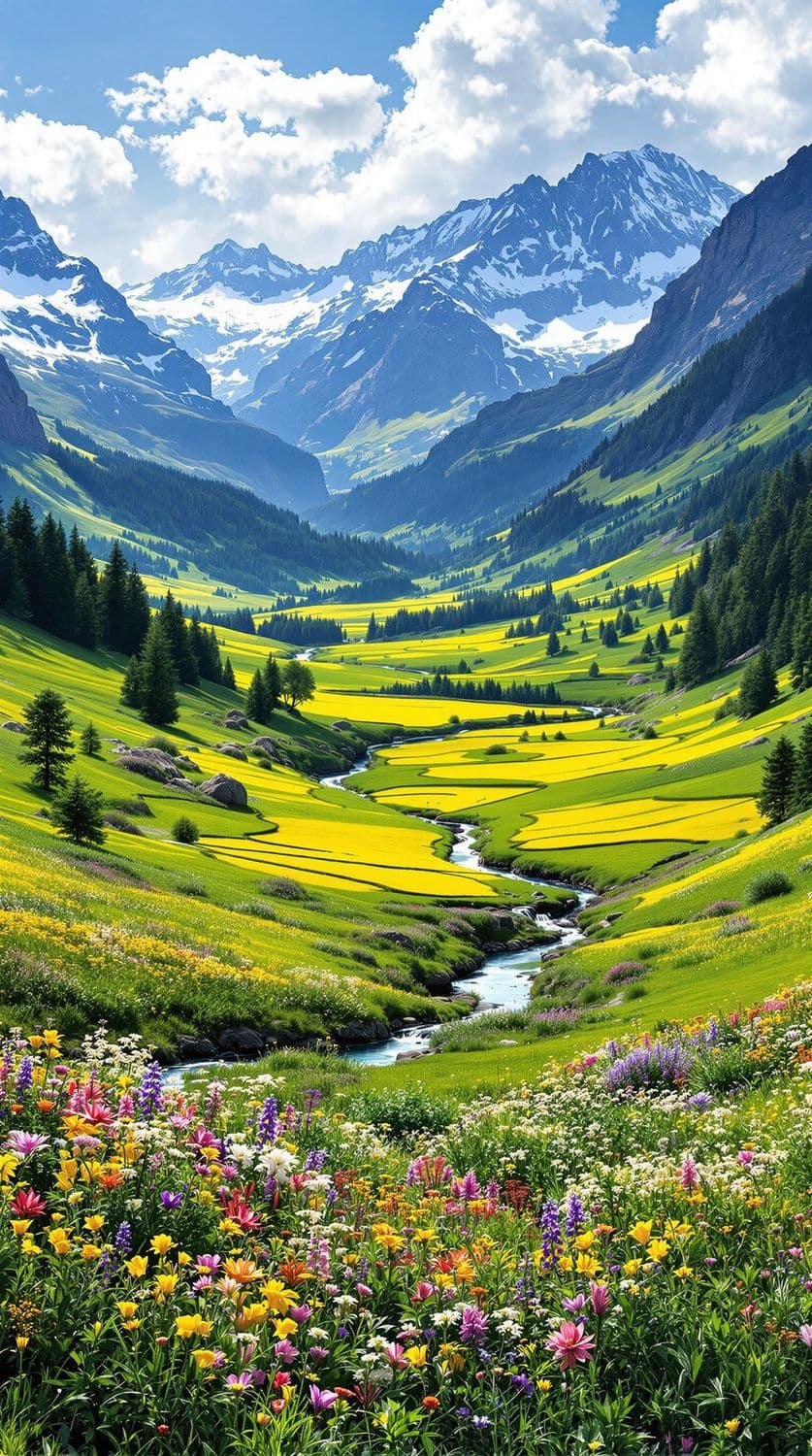 Alpine Spring Meadow